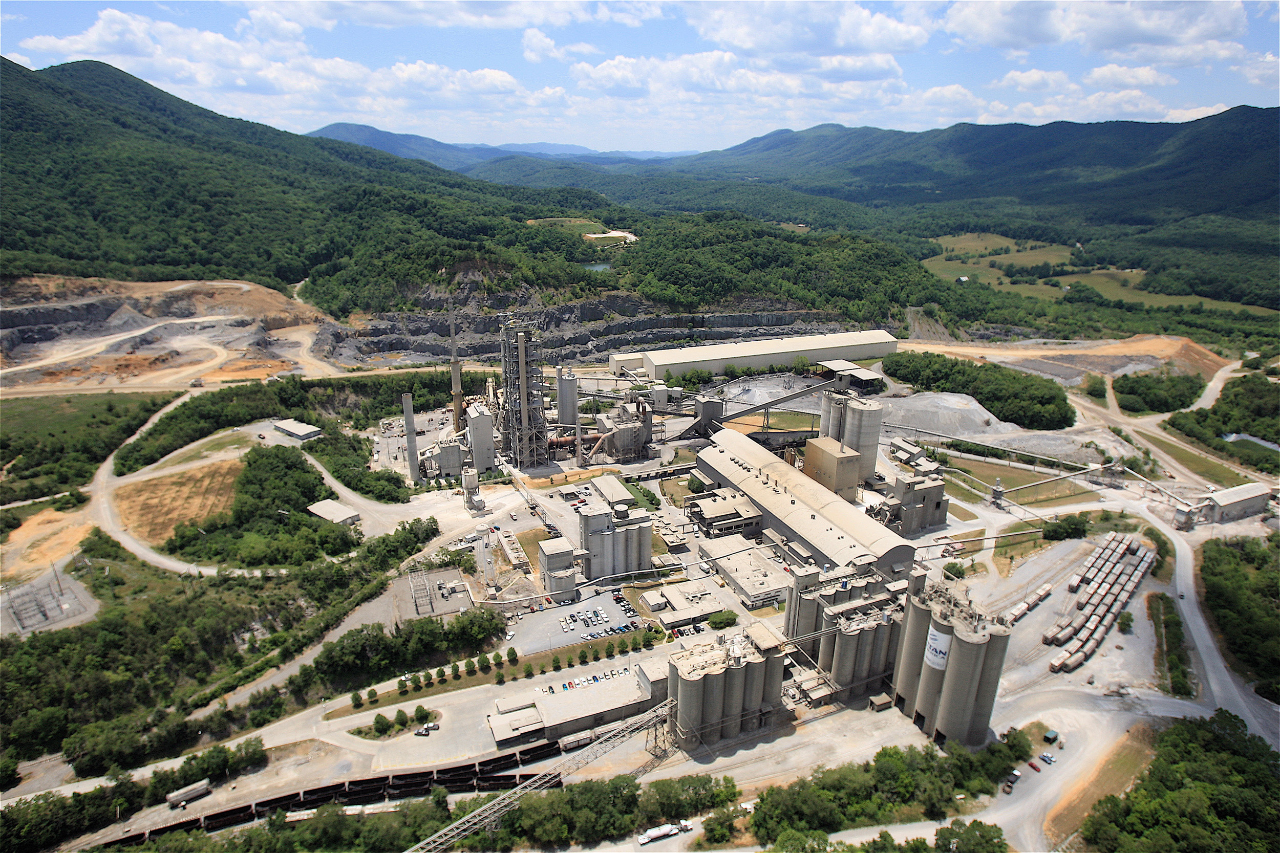 Roanoke cement plant Virginia USA
